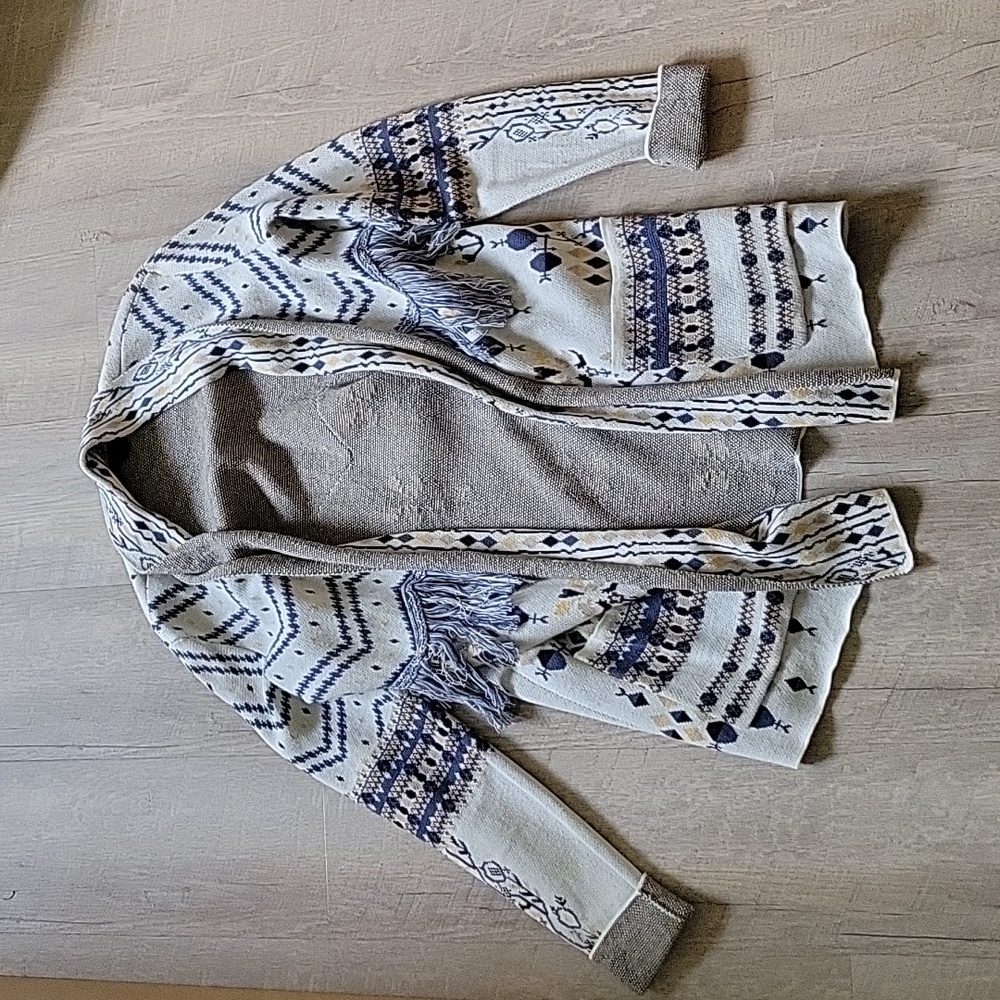 BCBG Max Azria Sweater with Fringe Detail